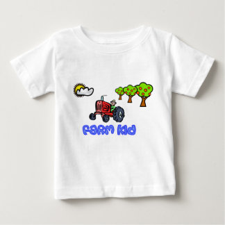 Camisa del tractor del niño de la granja