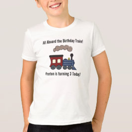Camisa del tren del cumpleaños