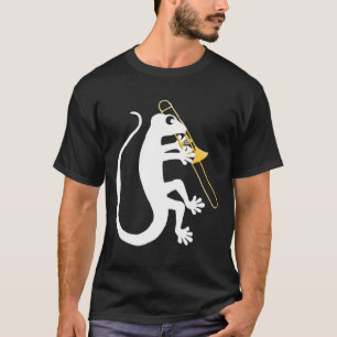 Camisa del Trombone del Gecko (camisetas oscuro)