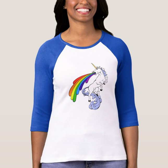 Camisa del unicornio del arco iris (Anverso)