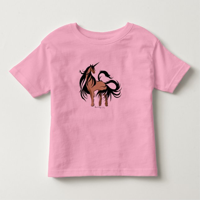 Camisa del unicornio del niño (Anverso)