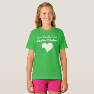 Camisa del vendedor de la galleta del girl scout