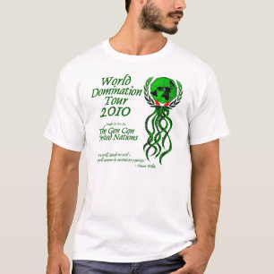 Camisa del viaje de la dominación del mundo de la