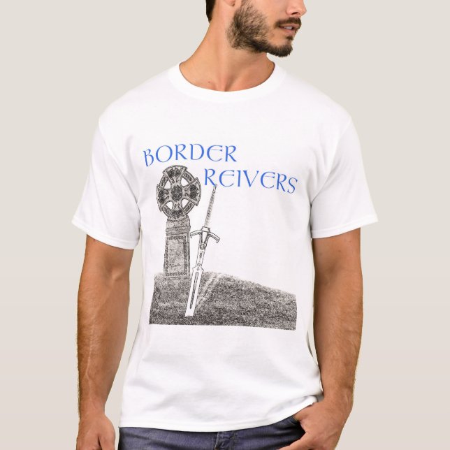 Camisa del viaje de los Border Reivers - blanco (Anverso)