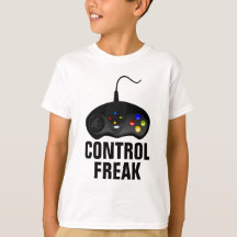 Camisa del videojugador del obseso del control