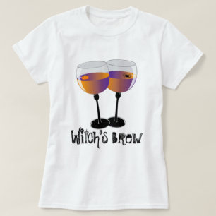 Camisa del vino de Halloween del Brew de la bruja