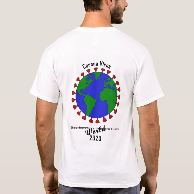 camisa del virus corona (Reverso)