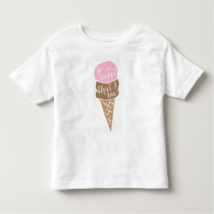Camisa del volante de la niña del helado
