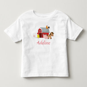 Camisa del volante de los chicas de los animales