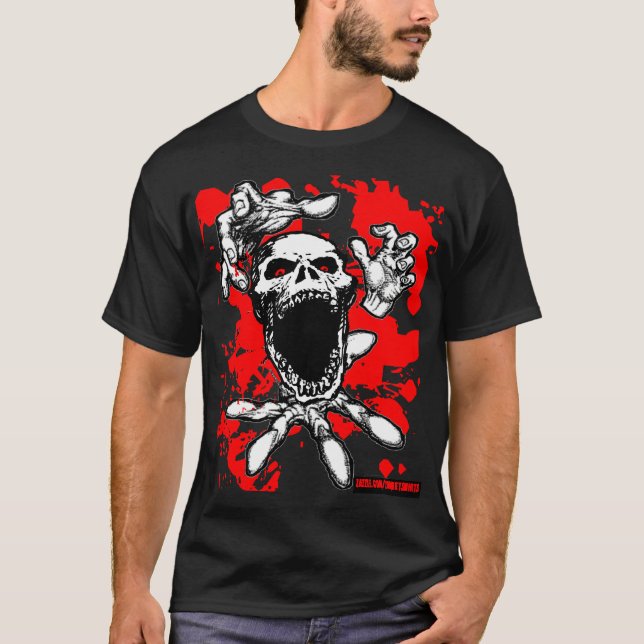Camisa del zombi del salpicón de la sangre (Anverso)