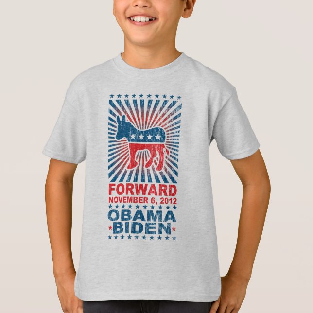 Camisa delantera de los niños de Obama 2012 (Anverso)