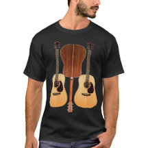 Camisa delantera y trasera de la guitarra acústica
