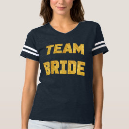 Camisa deportiva de Team Bride Relieve metalizado 