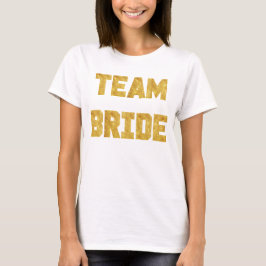 Camisa deportiva de Team Bride Relieve metalizado 