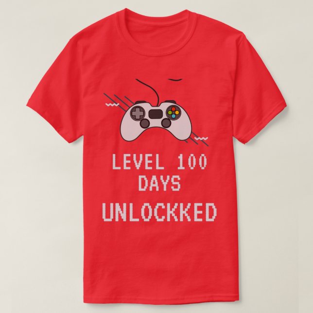 Camisa desbloqueada de nivel 100 días (Diseño del anverso)