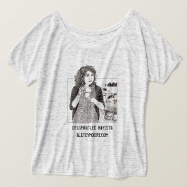 Camisa desgarbada contrariedad de Barista