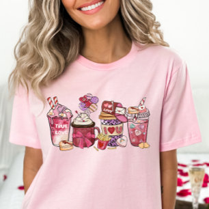 Camisa Día de San Valentín para mujeres, café de S