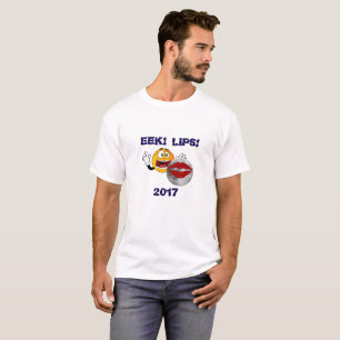 Camisa divertida 2017 del eclipse: ¡"EEK! ¡Labio