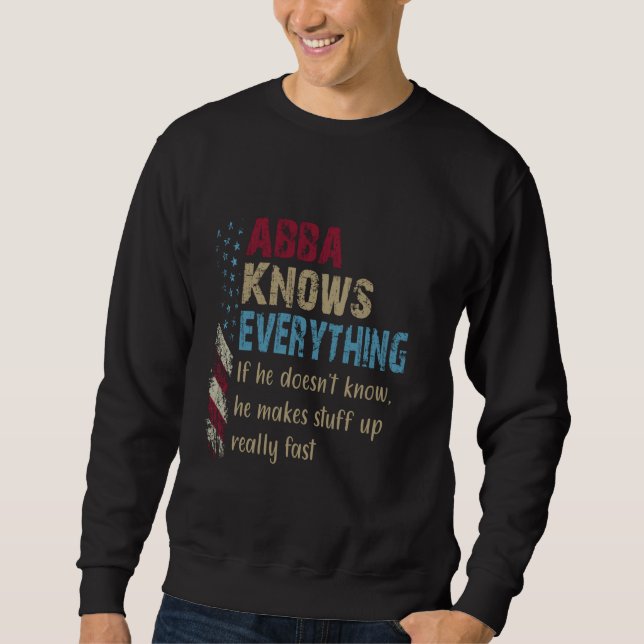 Camisa divertida Abba lo sabe todo - Regalo del ab (Anverso)