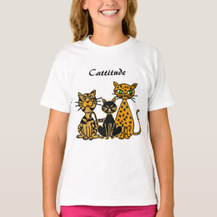 Camisa divertida AJ del gato de Cattitude