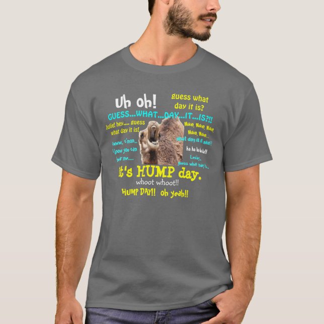 Camisa divertida, camello del día de chepa (con (Anverso)