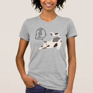 CAMISA DIVERTIDA DE GATO ¿QUÉ ESTOY HACIENDO CON M