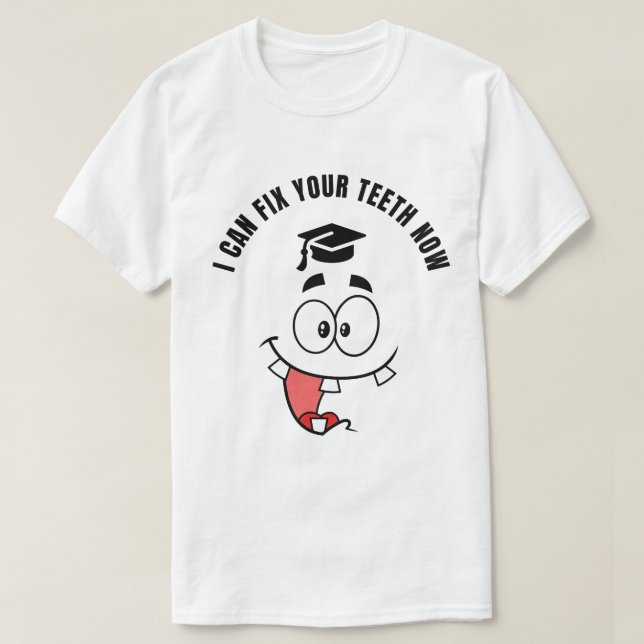 CAMISA DIVERTIDA DE GRADUACIÓN DE ODONTOLOGÍA (Diseño del anverso)