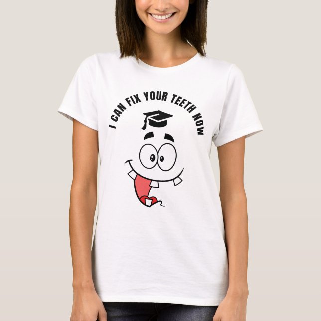 CAMISA DIVERTIDA DE GRADUACIÓN DE ODONTOLOGÍA (Anverso)
