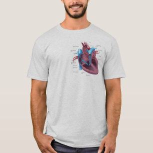 Camisa divertida de la anatomía del corazón