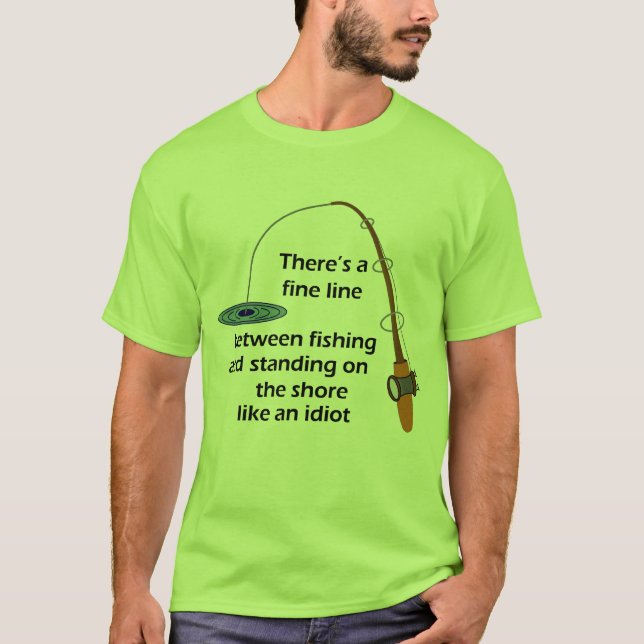 Camisa divertida de la pesca (Anverso)