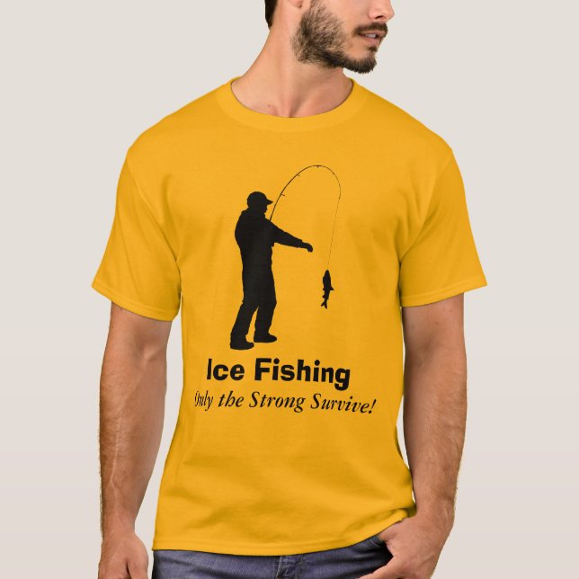 Camisa divertida de la pesca del hielo (Anverso)