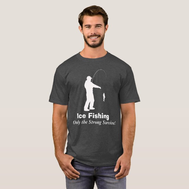 Camisa divertida de la pesca del hielo (Anverso completo)