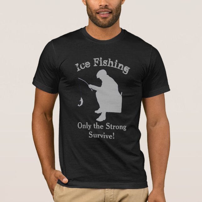 Camisa divertida de la pesca del hielo solamente (Anverso)