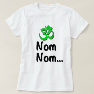 Camisa divertida de la yoga del nom del nom de OM