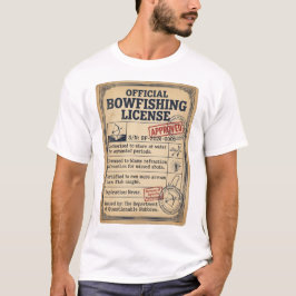 Camisa divertida de licencia oficial de pesca con