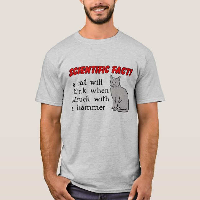 Camisa Divertida de Martillo de Gato Humor (Anverso)