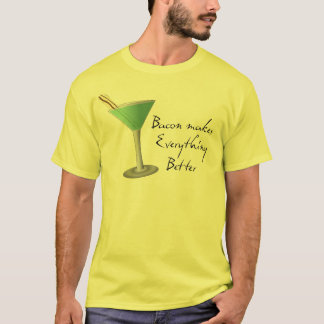 Camisa divertida de Martini del tocino