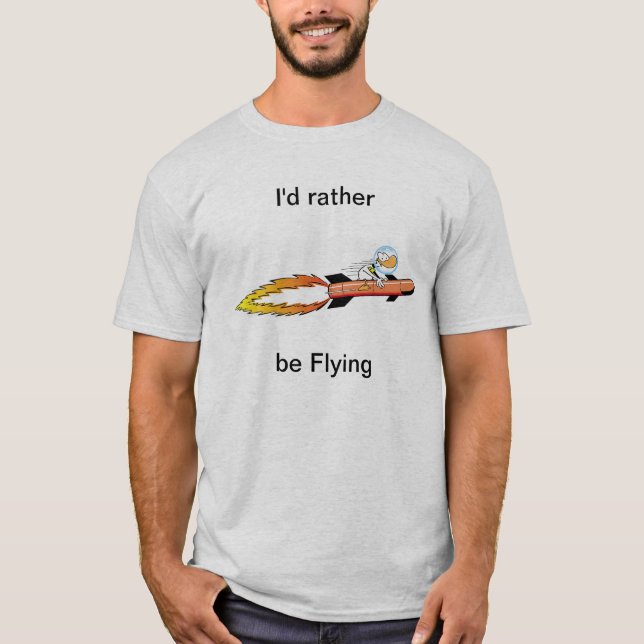 Camisa divertida de Rocket del pato del tilín (Anverso)