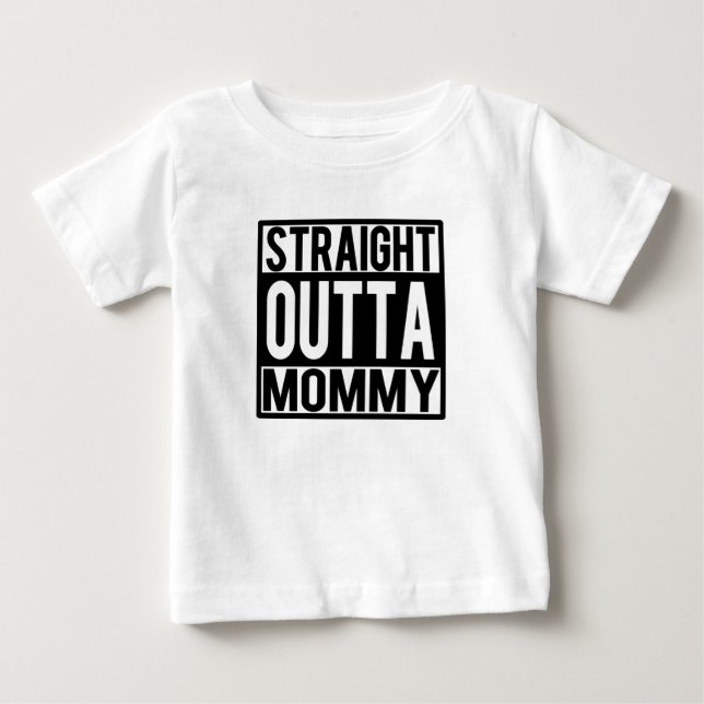 Camisa divertida del bebé de la mamá recta de (Anverso)