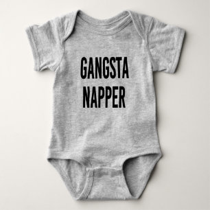 Camisa divertida del bebé del Napper de Gangsta