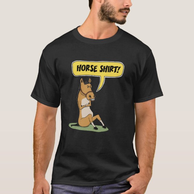 Camisa divertida del caballo (Anverso)