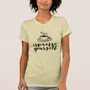 Camisa divertida del café del café express usted