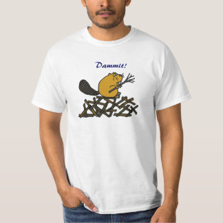Camisa divertida del castor AA Dammit