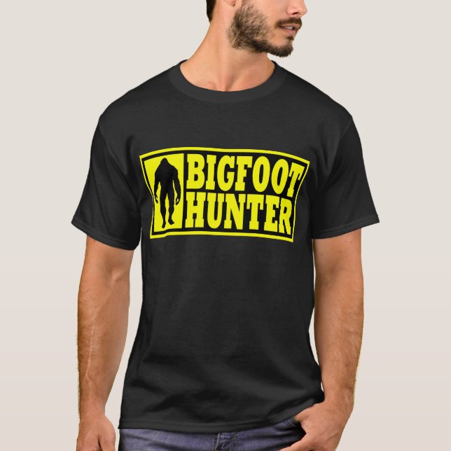 Camisa divertida del CAZADOR de BIGFOOT - (Anverso)