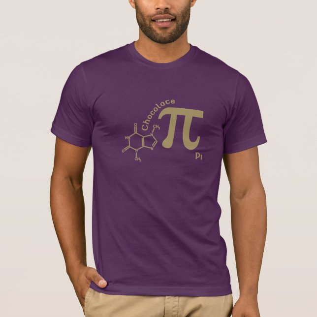 Camisa divertida del chocolate pi (Anverso)