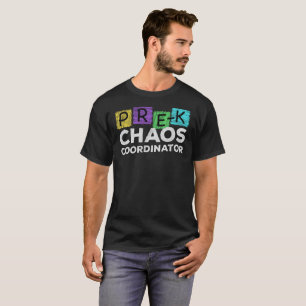 Camisa divertida del coordinador del caos de Pre-K