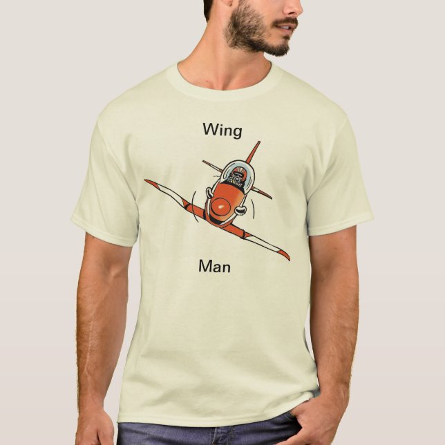 Camisa divertida del dibujo animado de la aviación (Anverso)