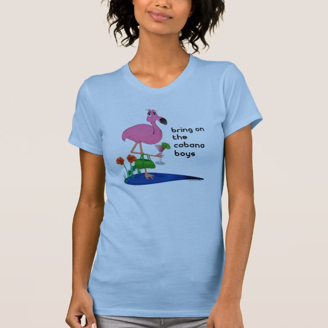 Camisa divertida del flamenco (Anverso)