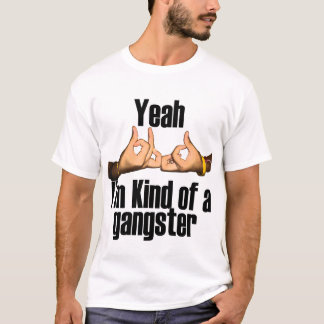 Camisa divertida del gángster