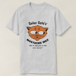 Camisa divertida del gato de dibujos animados con 